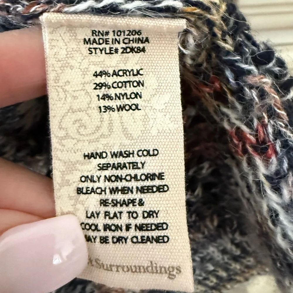 Soft Surroundings Pendley Wool Southwestern Cardigan - Picture 5 of 5